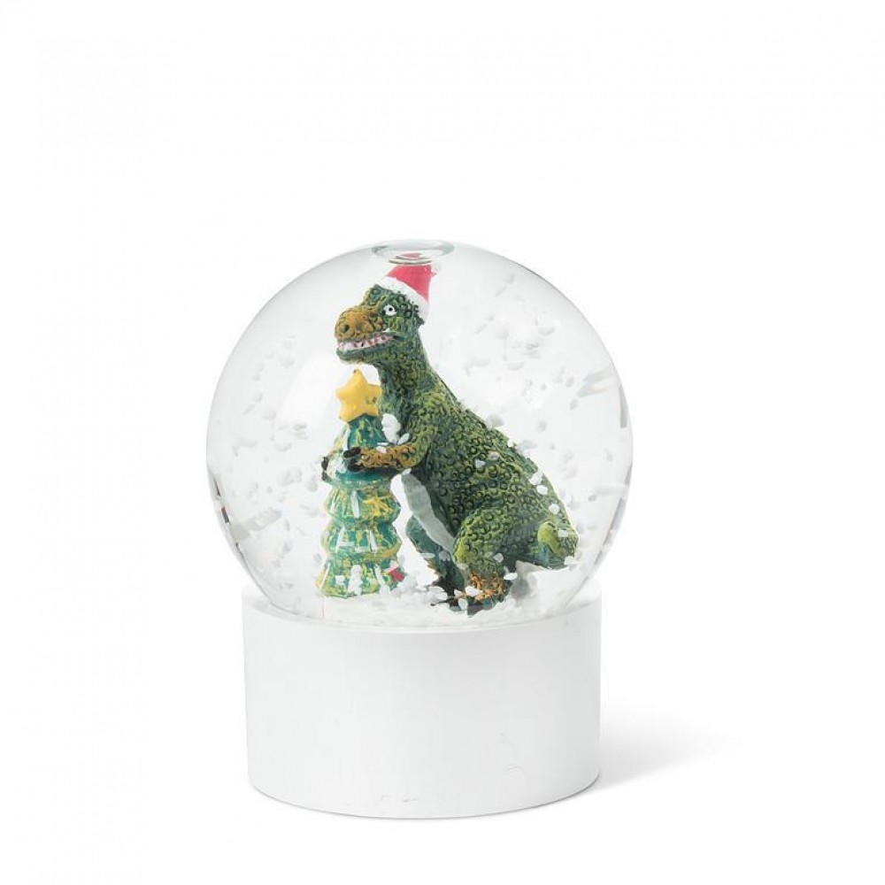 AB-27-SHAKE-7458 Dinosaur And Tree Snow Globe