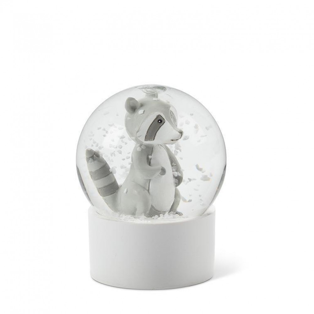 AB-27-SHAKE-3306 Raccoon Snow Globe