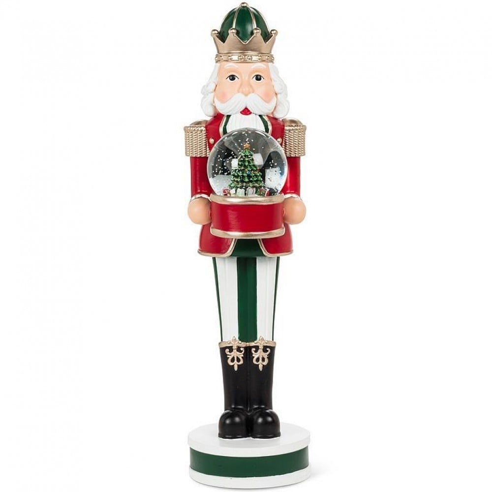 AB-27-TRADITION-476 Large Nutcracker Holding A Snow Globe