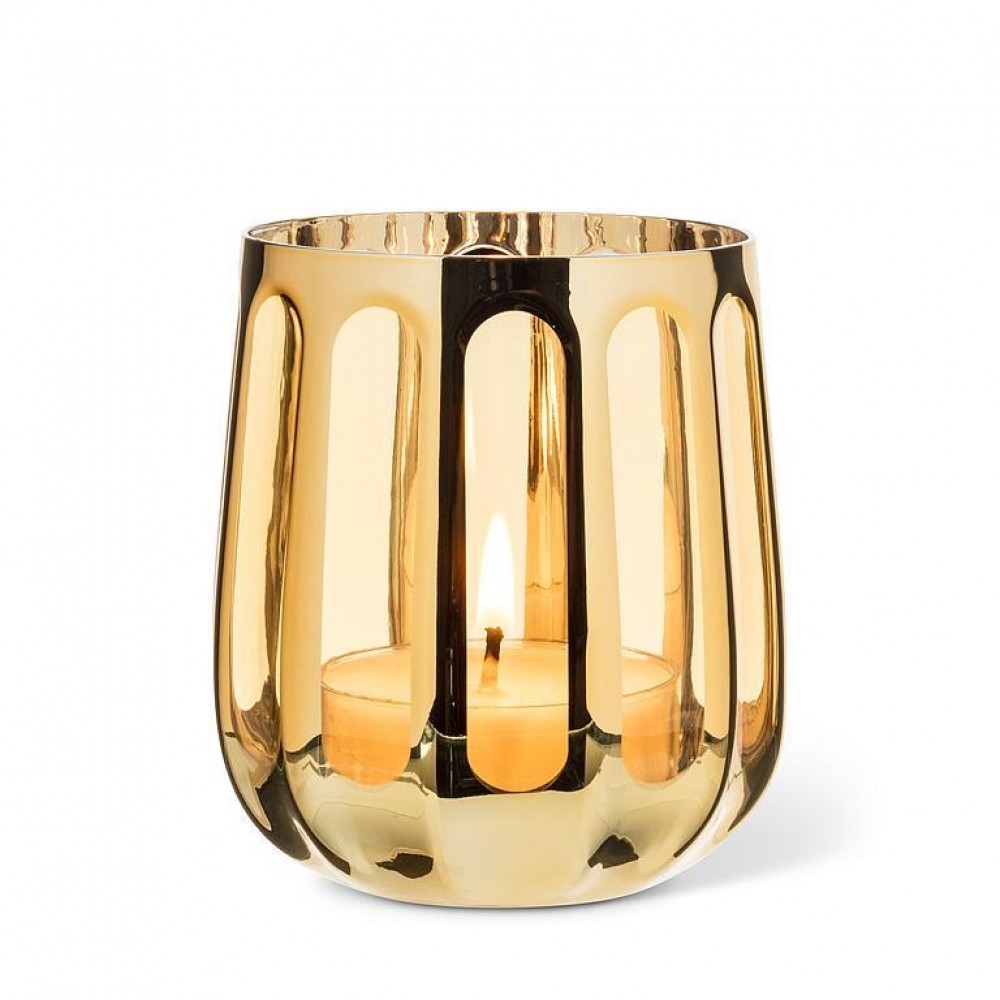 AB-27-GOLDDUST-SM Open Panel Votive Candle Holder