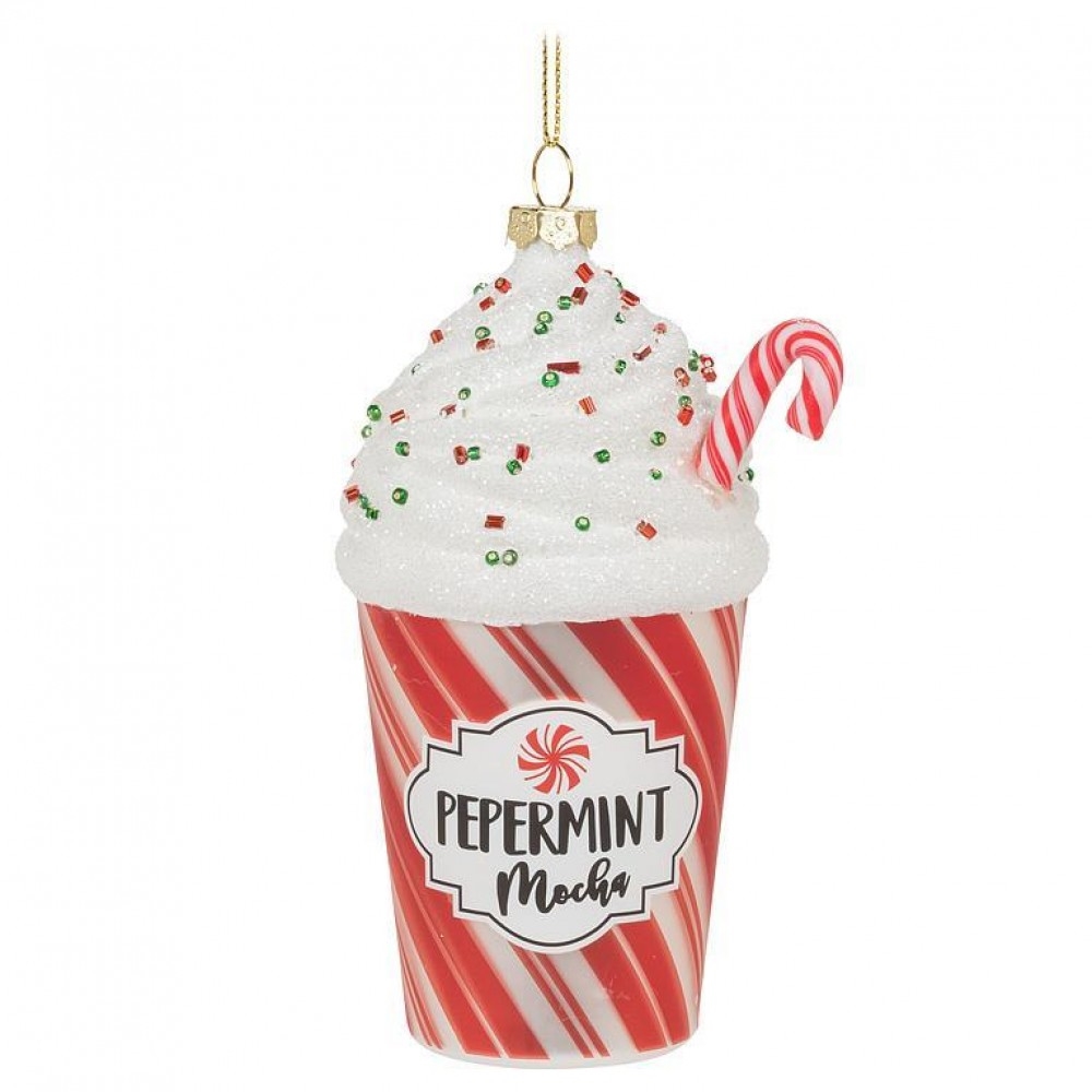 AB-27-HERITAGE-MOCHA Peppermint Mocha Cup Ornament