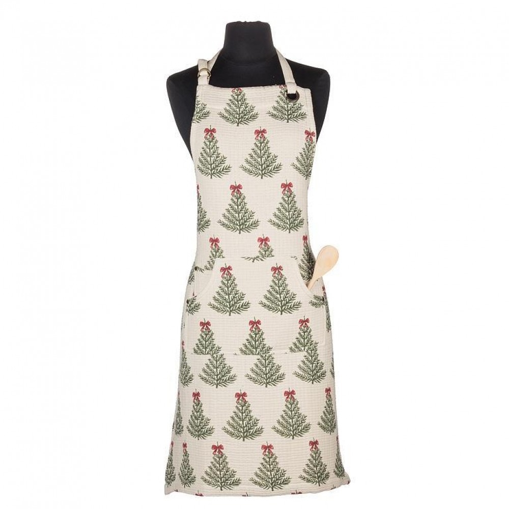 AB-95-NOELLE-33 Christmas Tree With Bows Apron