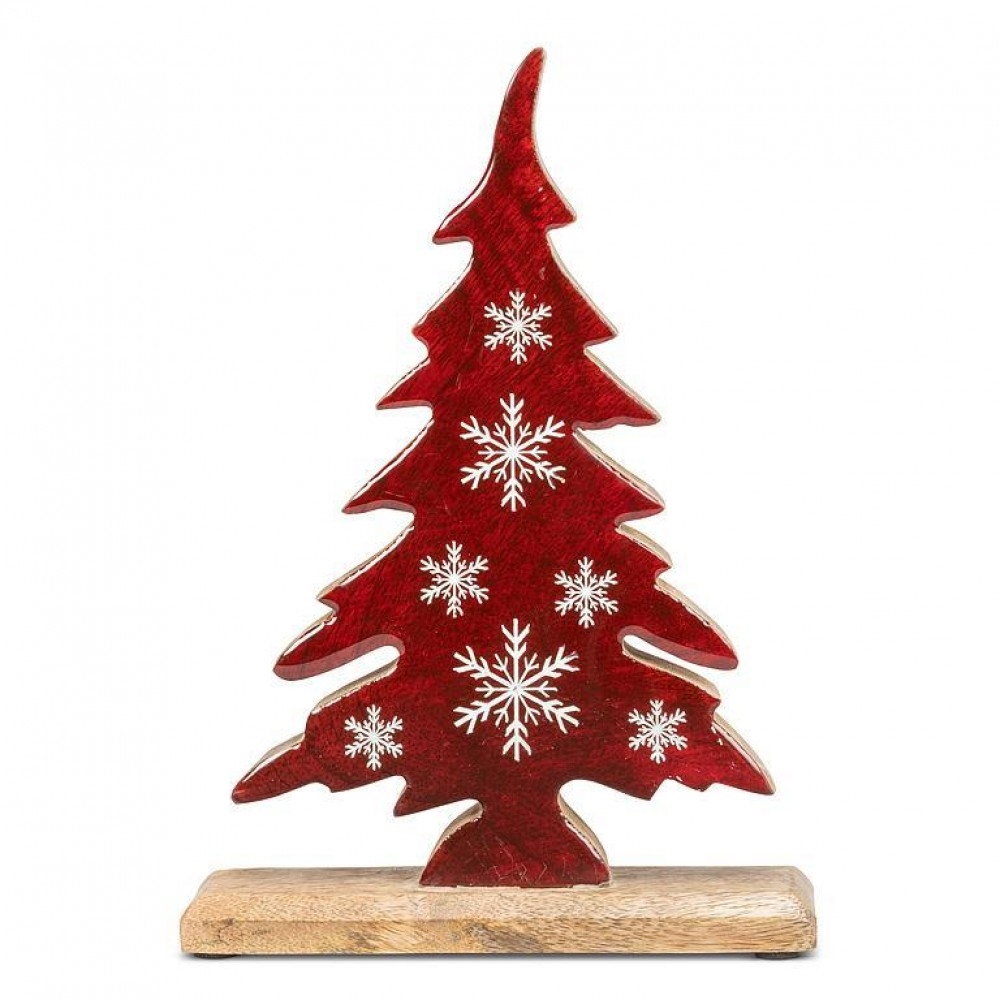 AB-43-TRINITY-952-LG Large Tree With Snowflakes Figurine