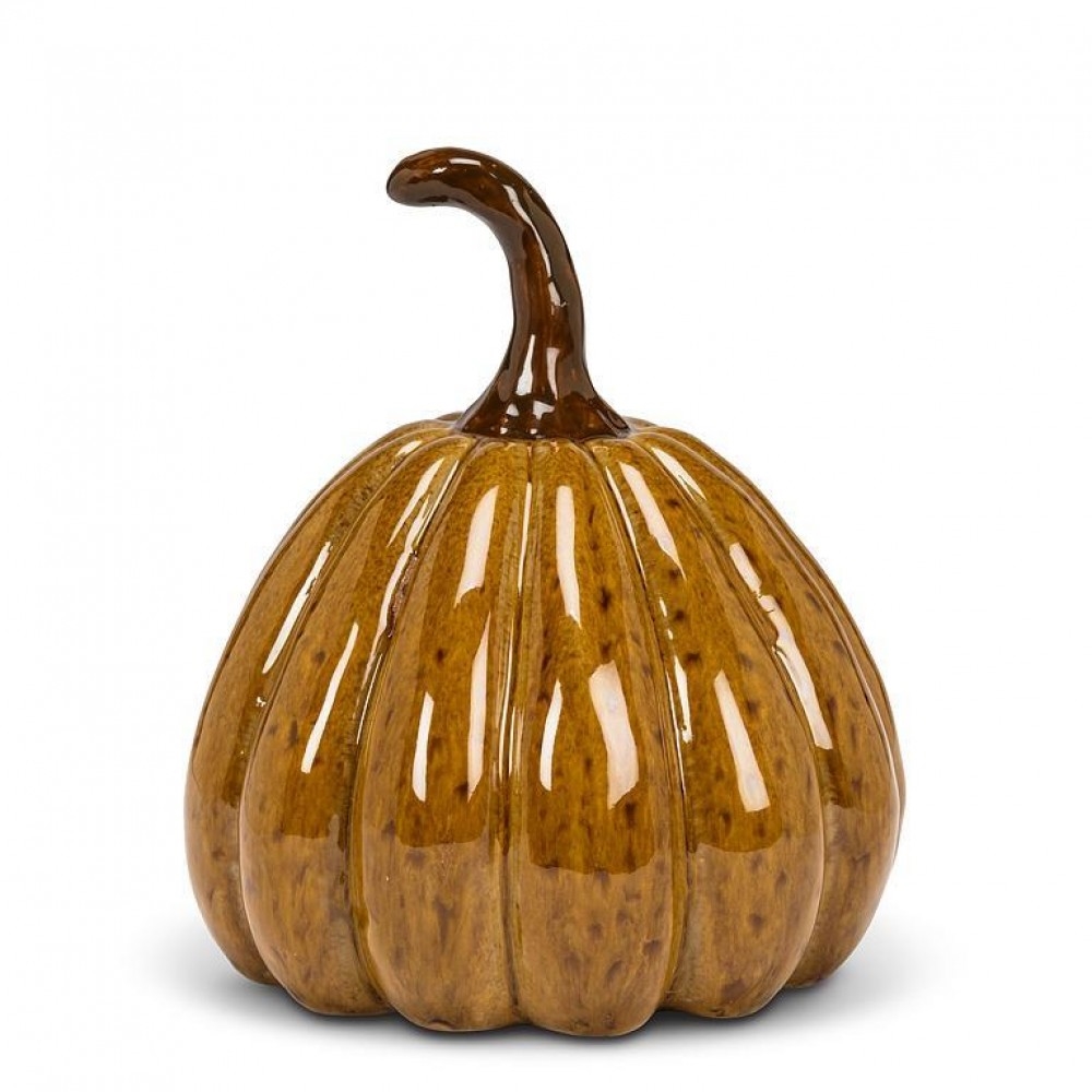 AB-27-HARVEST-27-GOLD Medium Pointy Pumpkin Figurine