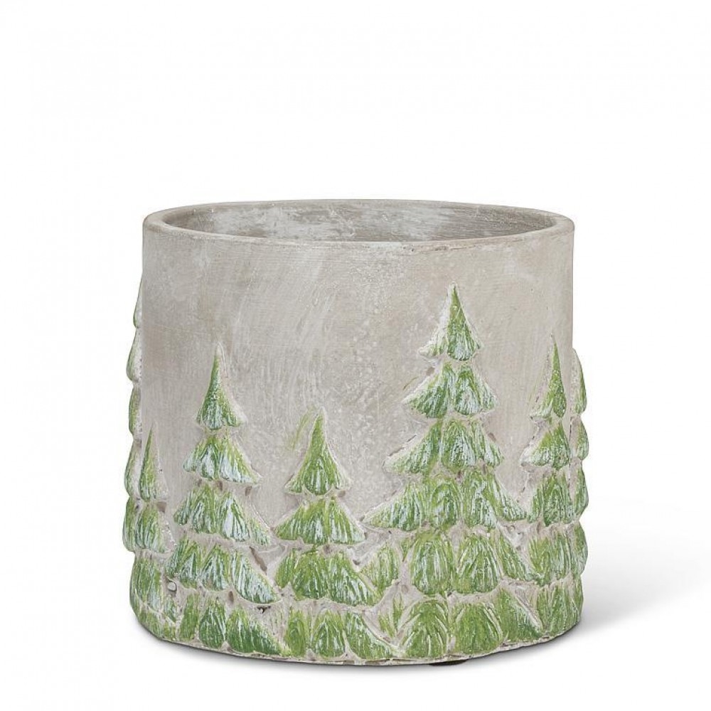 AB-27-DENVER-245-MD Pine Trees Textured Planter