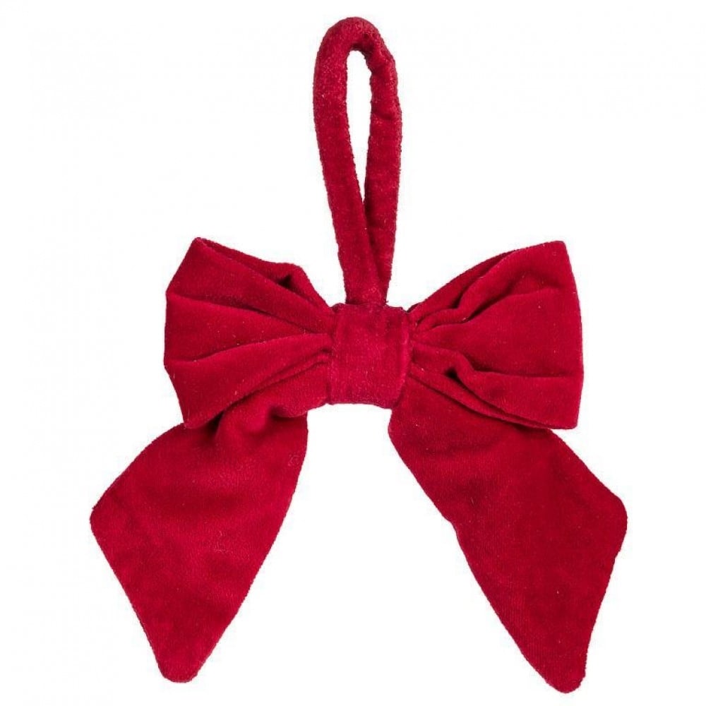 AB-41-KEEPSAKE-586 Red Christmas Bow Ornament