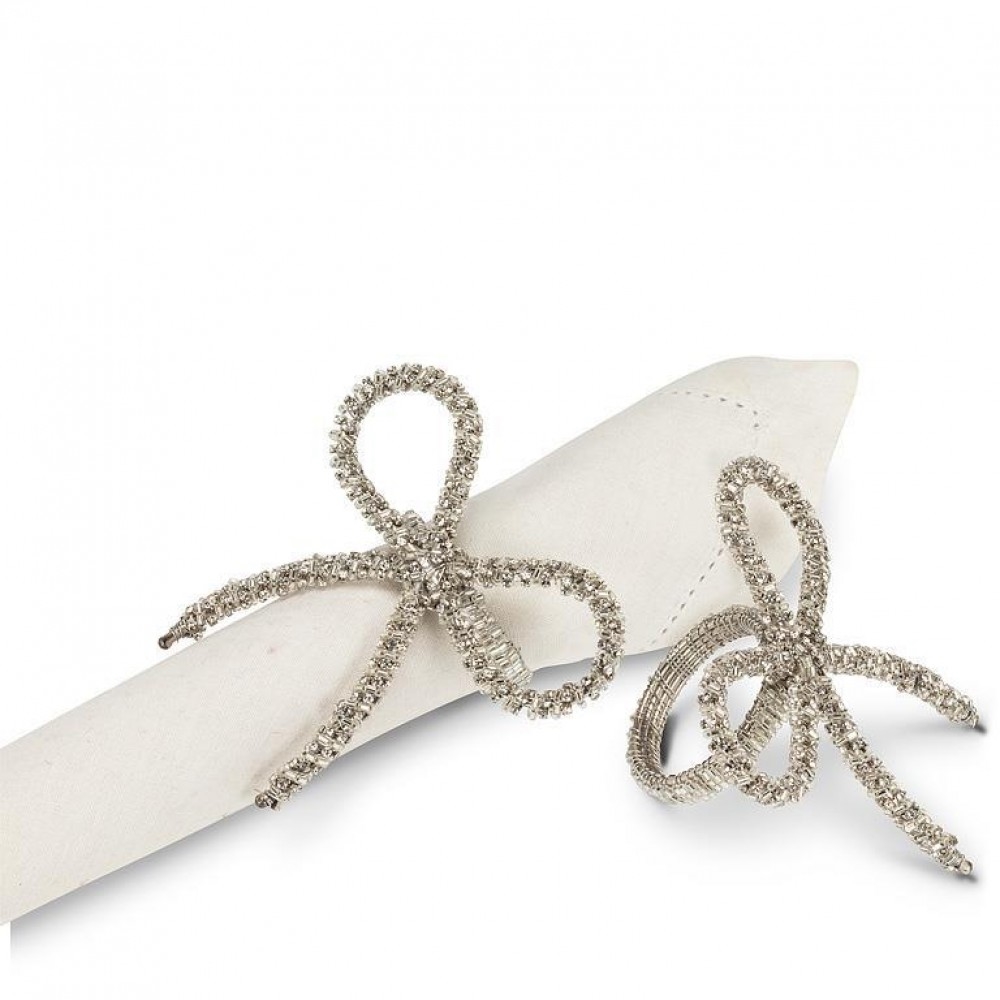 AB-40-RHINESTONE-953 Gem Bow Shaped Napkin Ring
