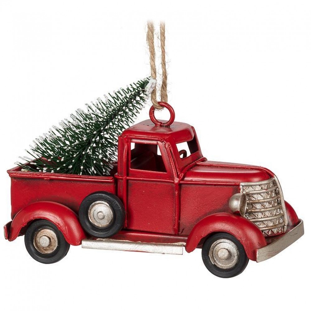 AB-27-TIMELESS-3408 Truck And Tree Ornament