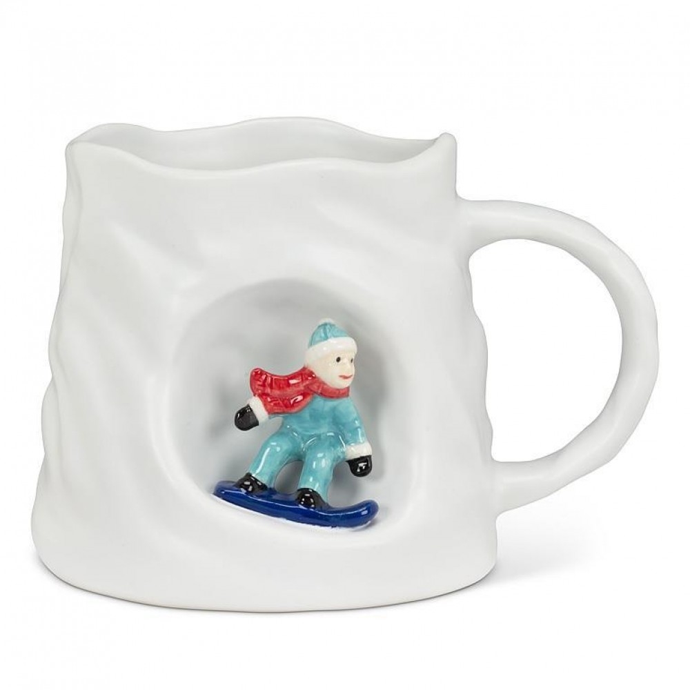 AB-27-ALCOVE-521 Mountain Look With Snowboarder Mug