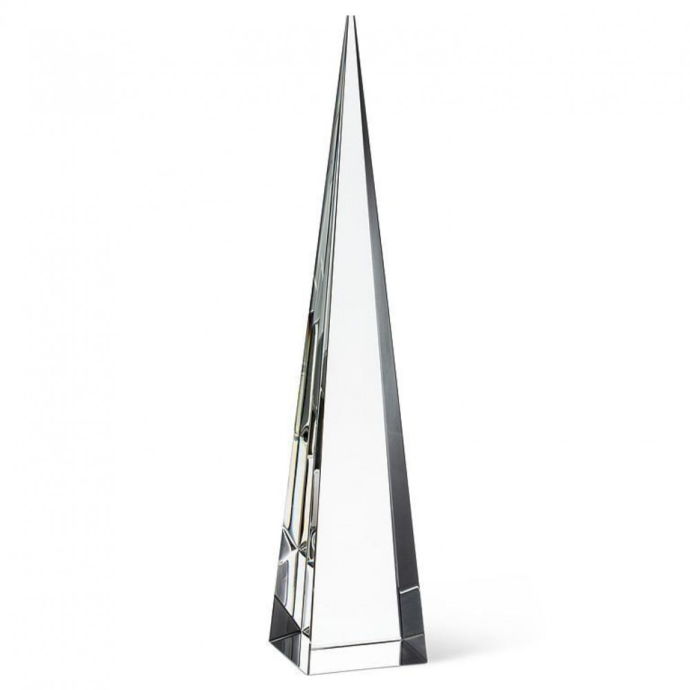 AB-27-GALLERIA-502-CLEAR Large Modern Obelisk Figurine