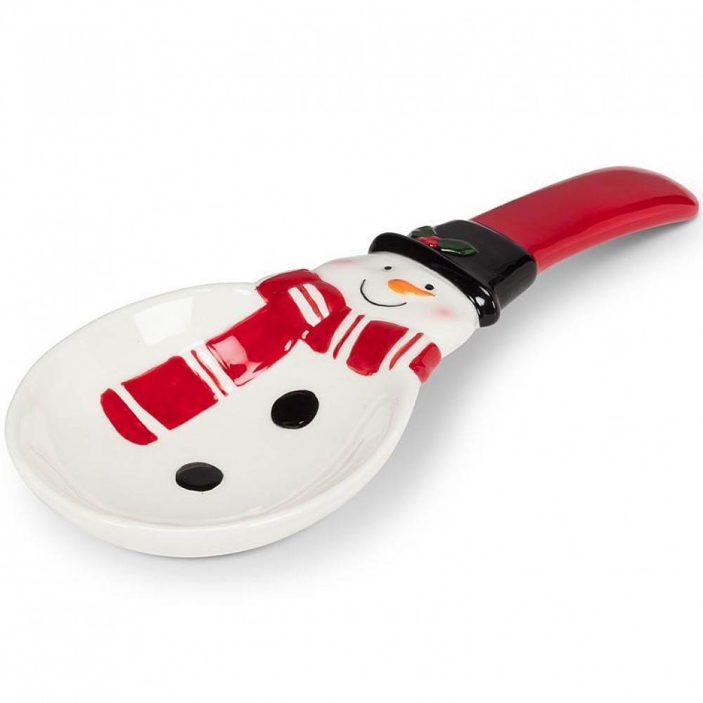 AB-27-CHEERFUL-200 Happy Snowman Spoon Rest