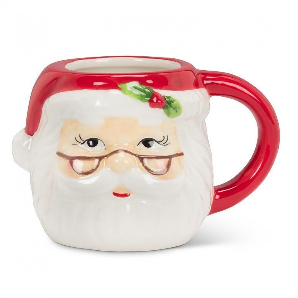 AB-27-NICK-080 Small Santa With Glasses Mug