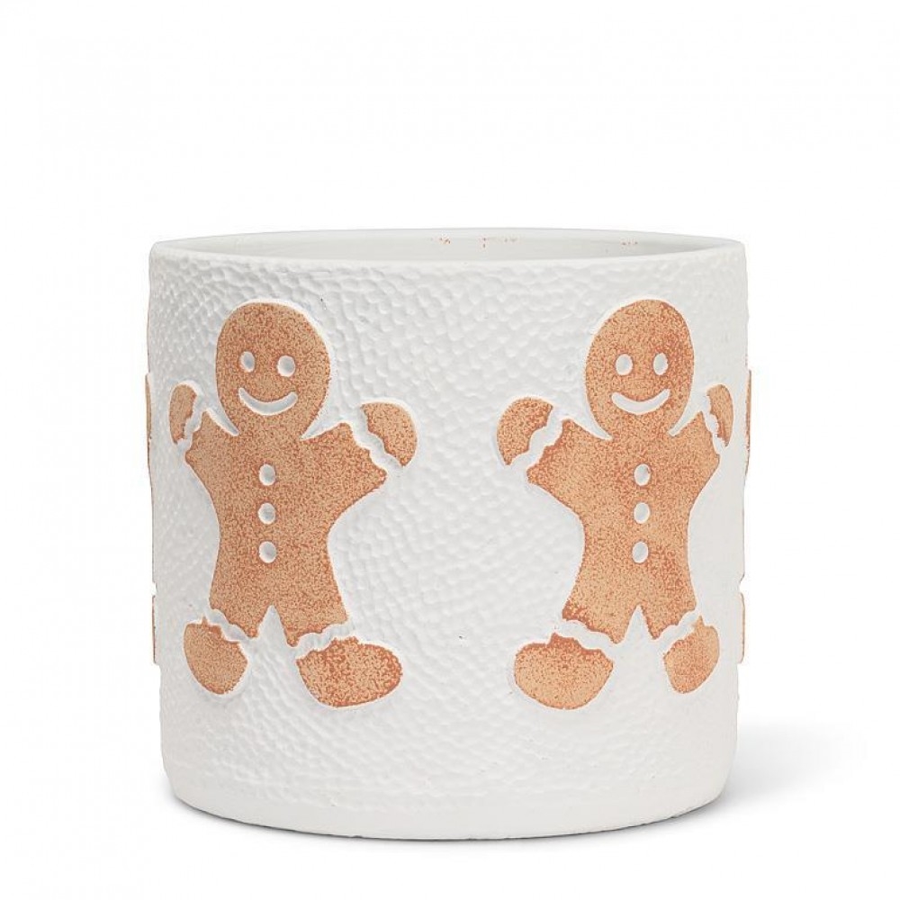 AB-27-BISCUIT-031-MD Medium Gingerbread Man Planter