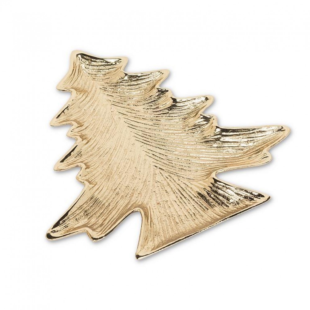 AB-51-GILD-048 Christmas Tree Shape Flat Tray