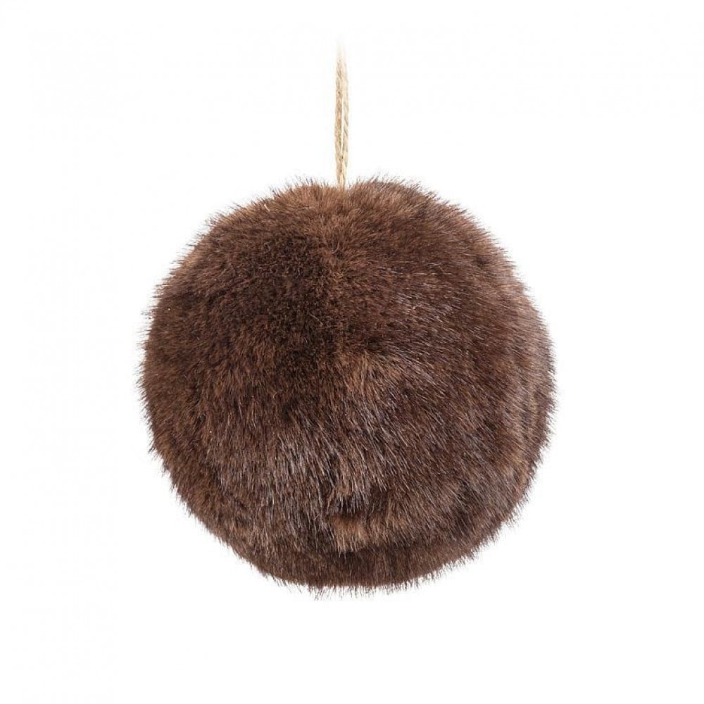 AB-27-IVANA-522 Small Cozy Fur Ball Ornament