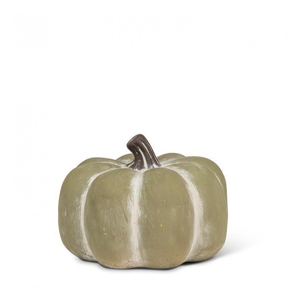 AB-27-ALMANAC-102-GRN Medium Matte Low Pumpkin Figurine