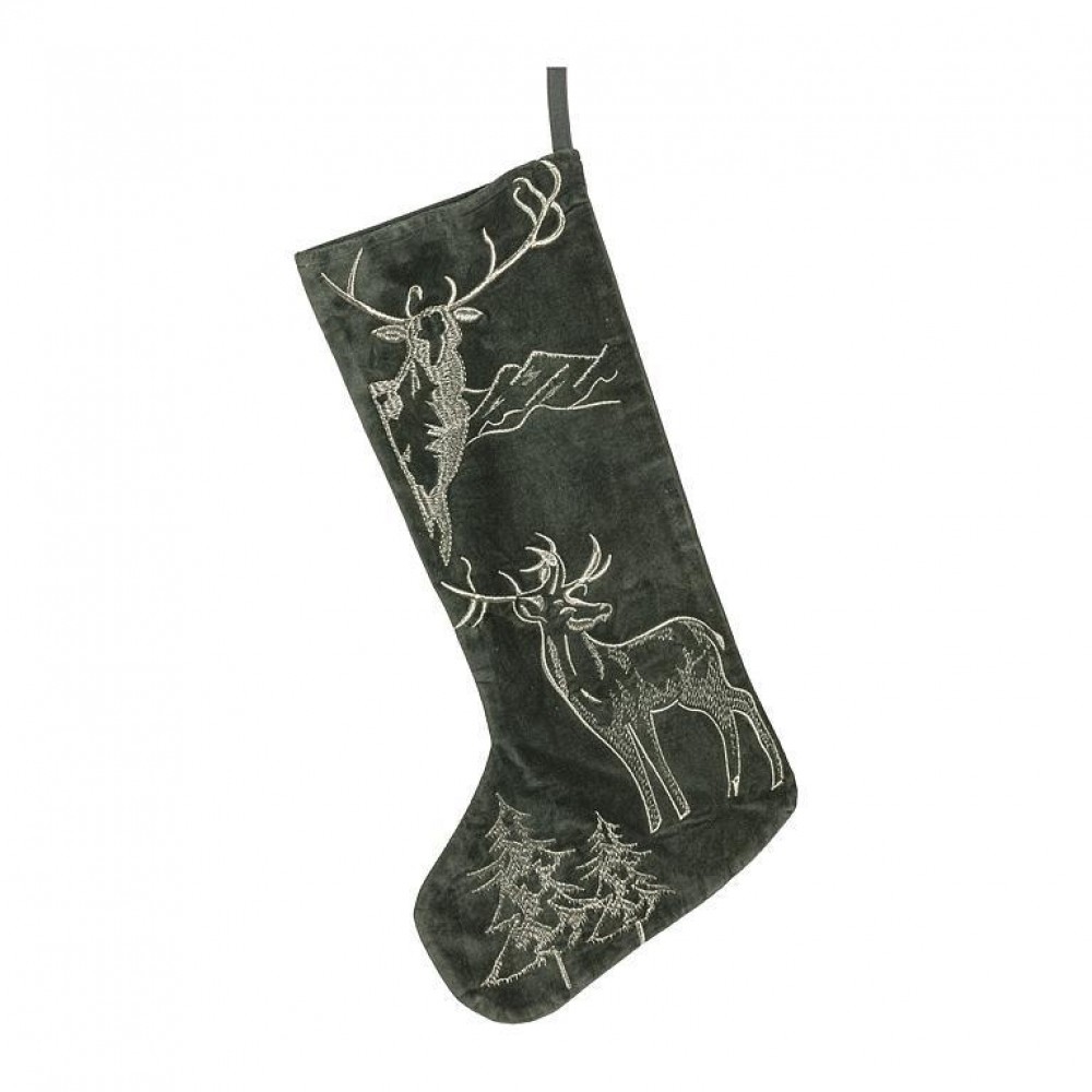 AB-50-SPRUCE-SOCK-01 Deer In The Forest Stocking