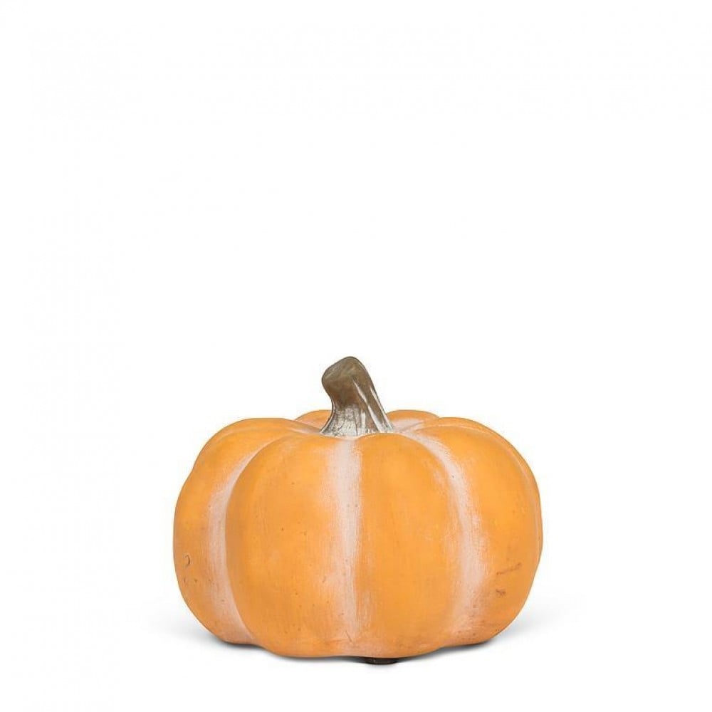 AB-27-ALMANAC-101-YLW Small Matte Low Pumpkin Figurine