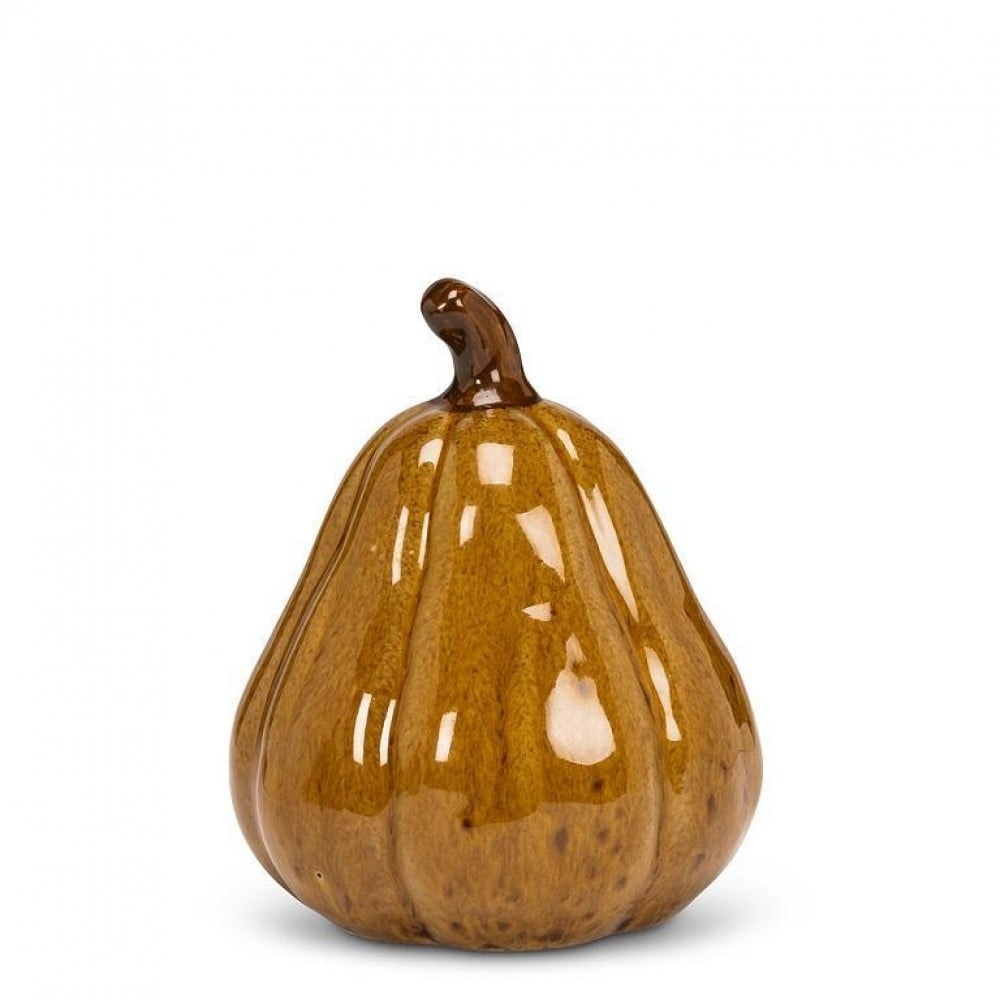 AB-27-HARVEST-13-GOLD Small Tall Pumpkin Figurine