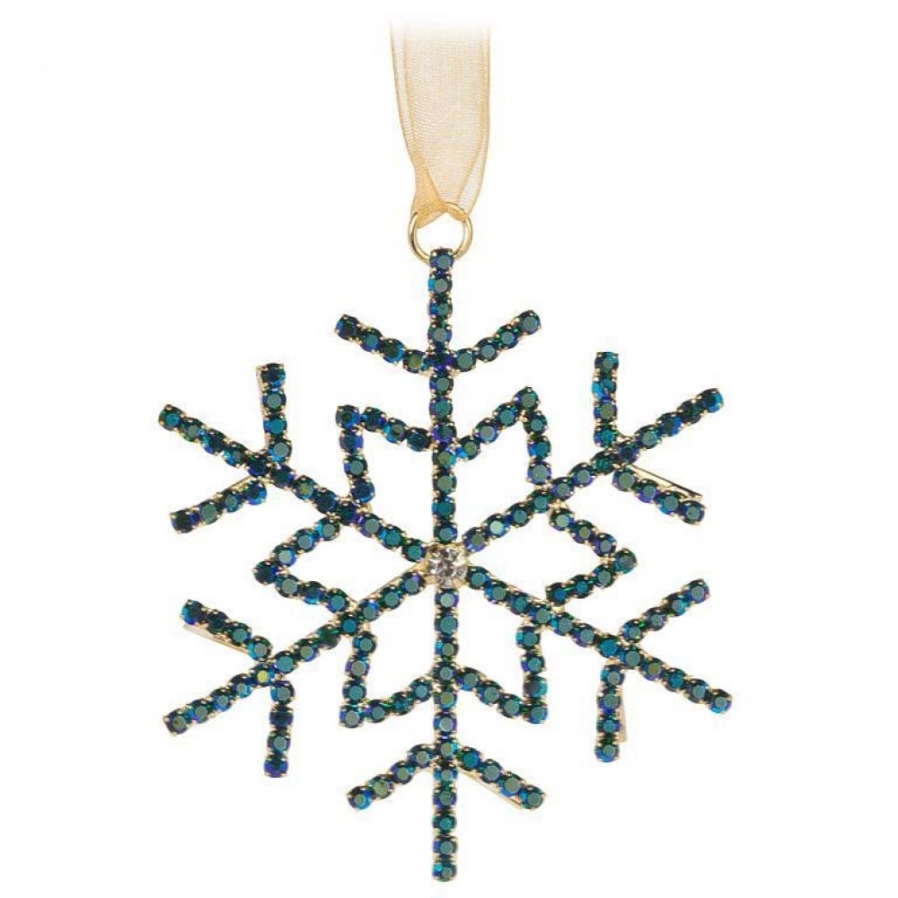 AB-40-RHINESTONE-065 Jewelled Snowflake Ornament
