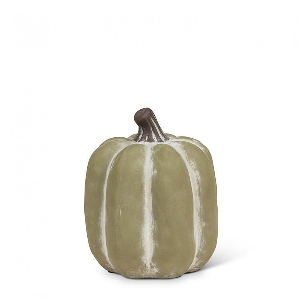 AB-27-ALMANAC-111-GRN Small Matte Tall Pumpkin Figurine