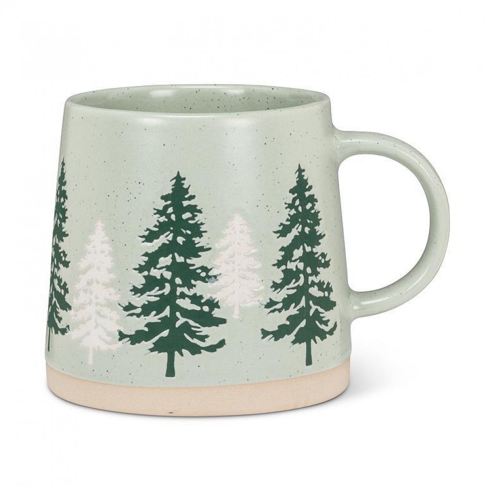 AB-27-ARTISAN-125 Wide Base With Pine Trees Mug