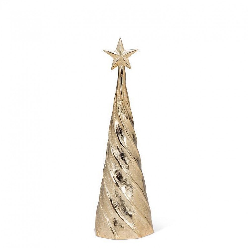 AB-30-BULLION-713 Medium Spiral Tree With Star Figurine
