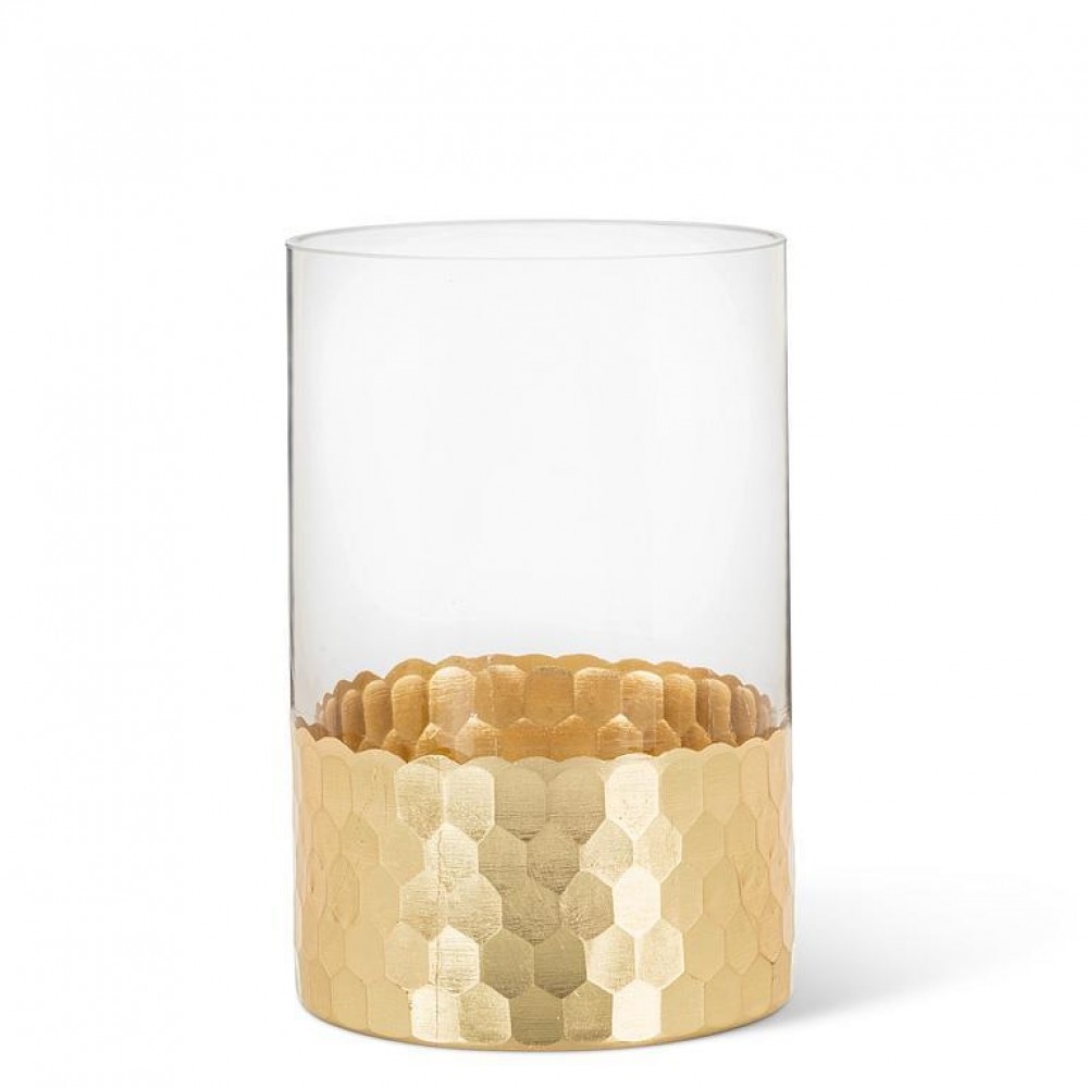 AB-27-AMBIENCE-VASE-SM Chisel Base Round Vase