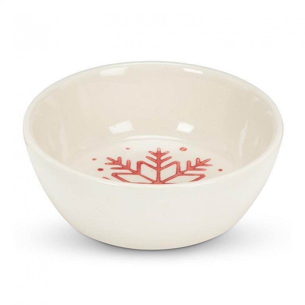 AB-27-STENCIL-SNOW Nordic Snowfake Small Bowl