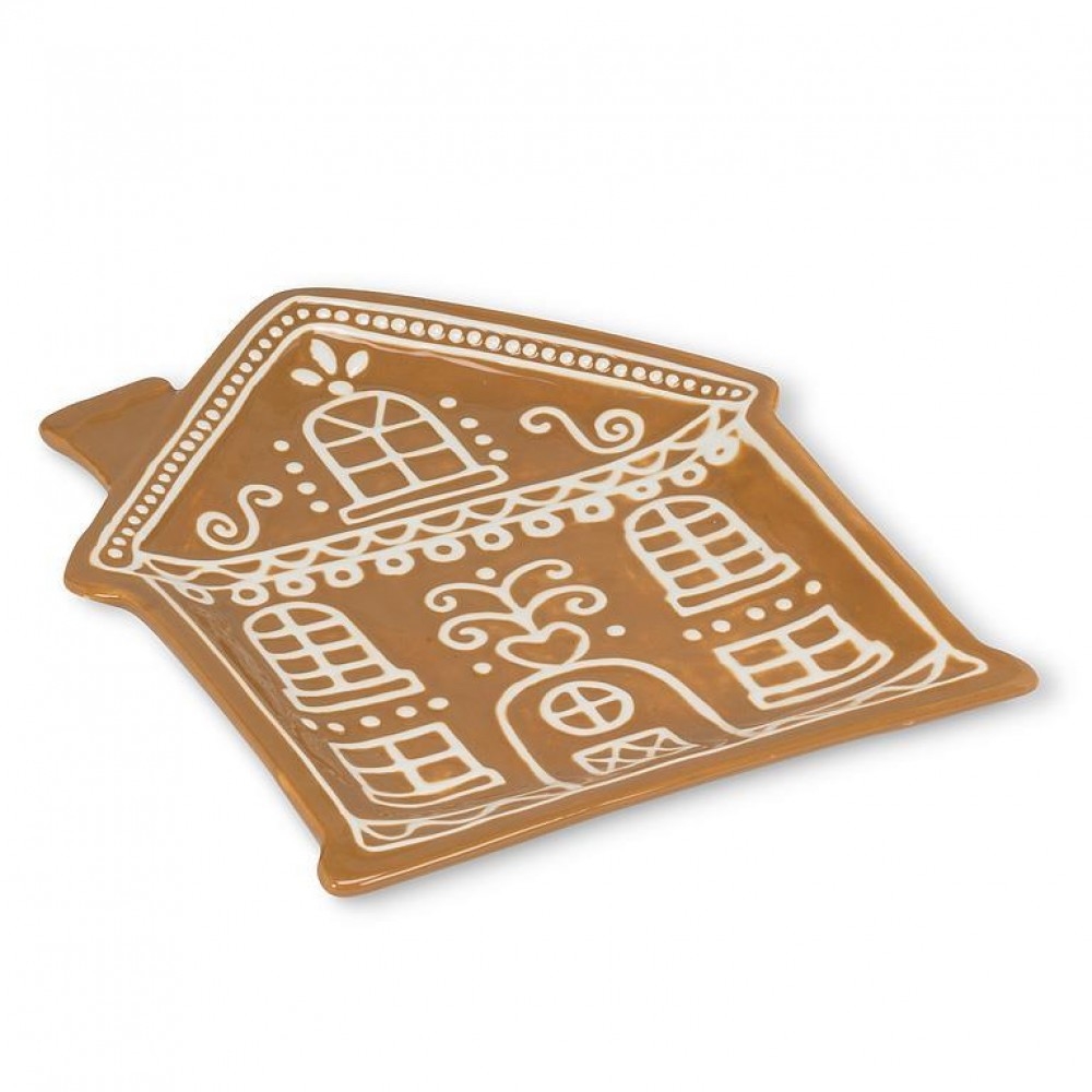 AB-27-BAKER-780 Gingerbread House Shaped Plate