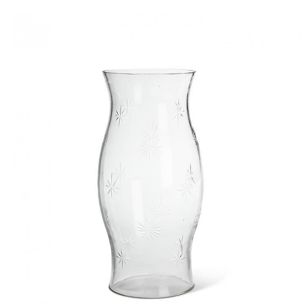 AB-94-REGENCY-04-CLEAR Cut Star Clear Chimney Lamp Shade