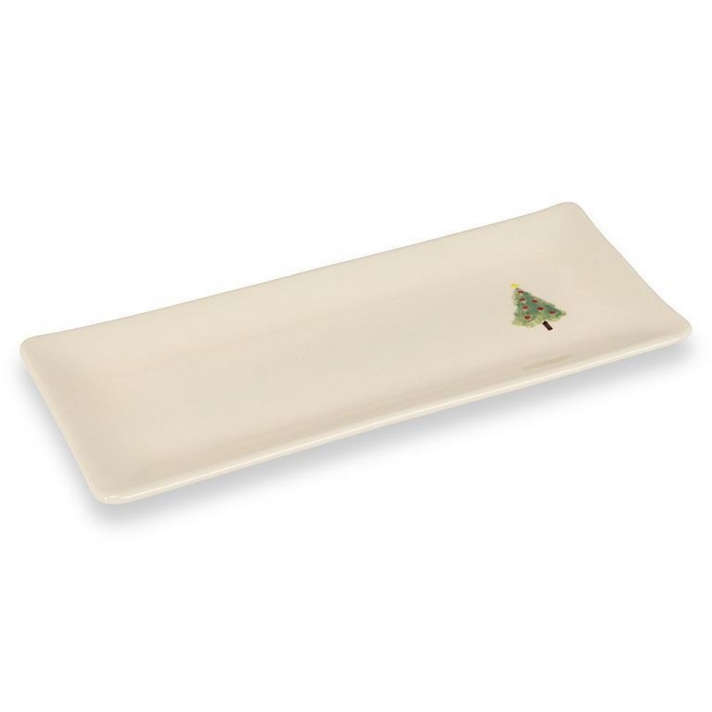 AB-27-SERVING-TREE Christmas Tree On A Rectangle Plate