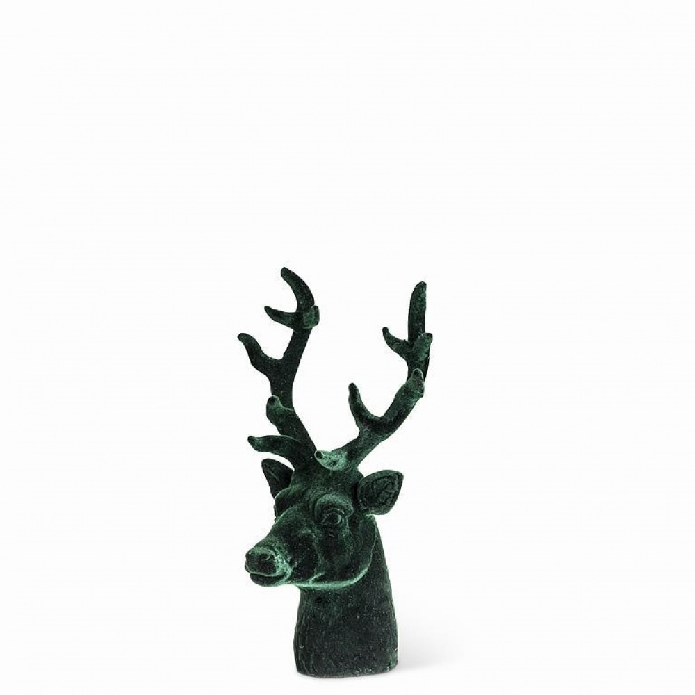 AB-27-BESPOKE-7125-GRN Stag Head Figurine