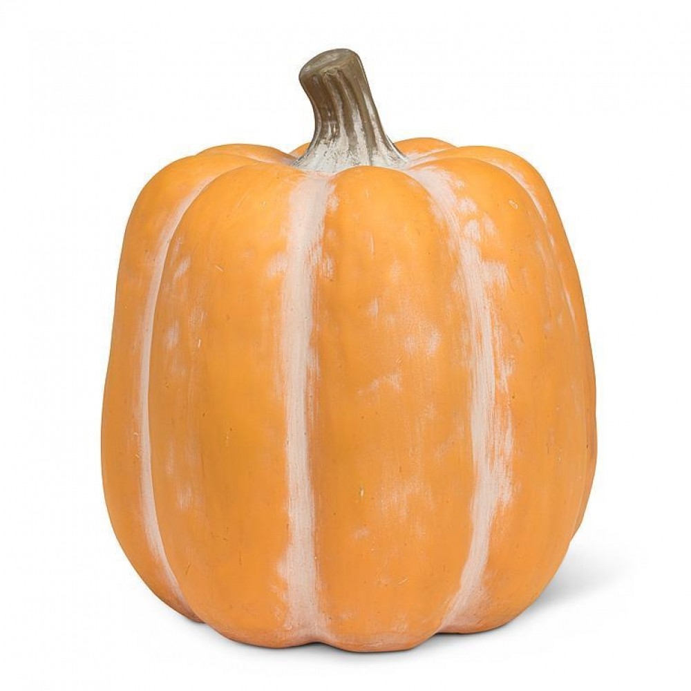AB-27-ALMANAC-114-YLW Extra Large Matte Tall Pumpkin Figurine