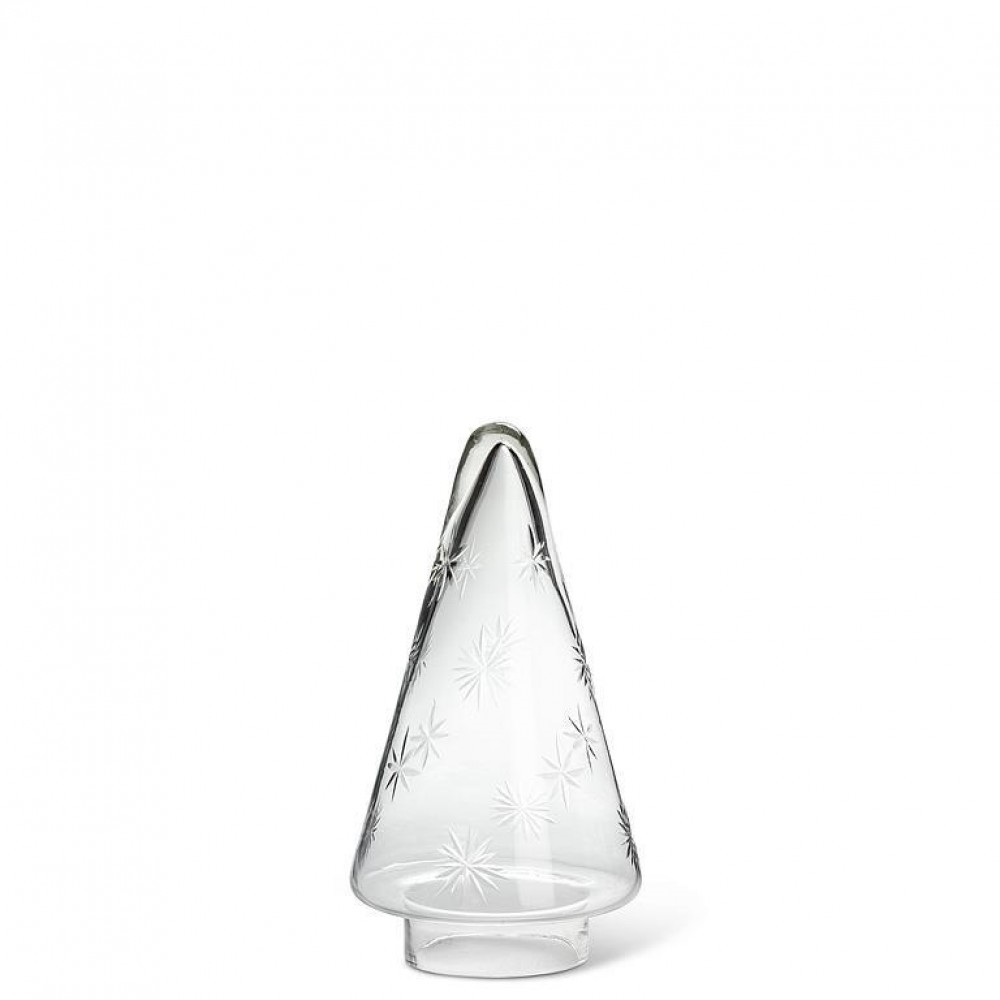 AB-94-REGENCY-01-CLEAR Small Cut Star Clear Cone Tree Figurine