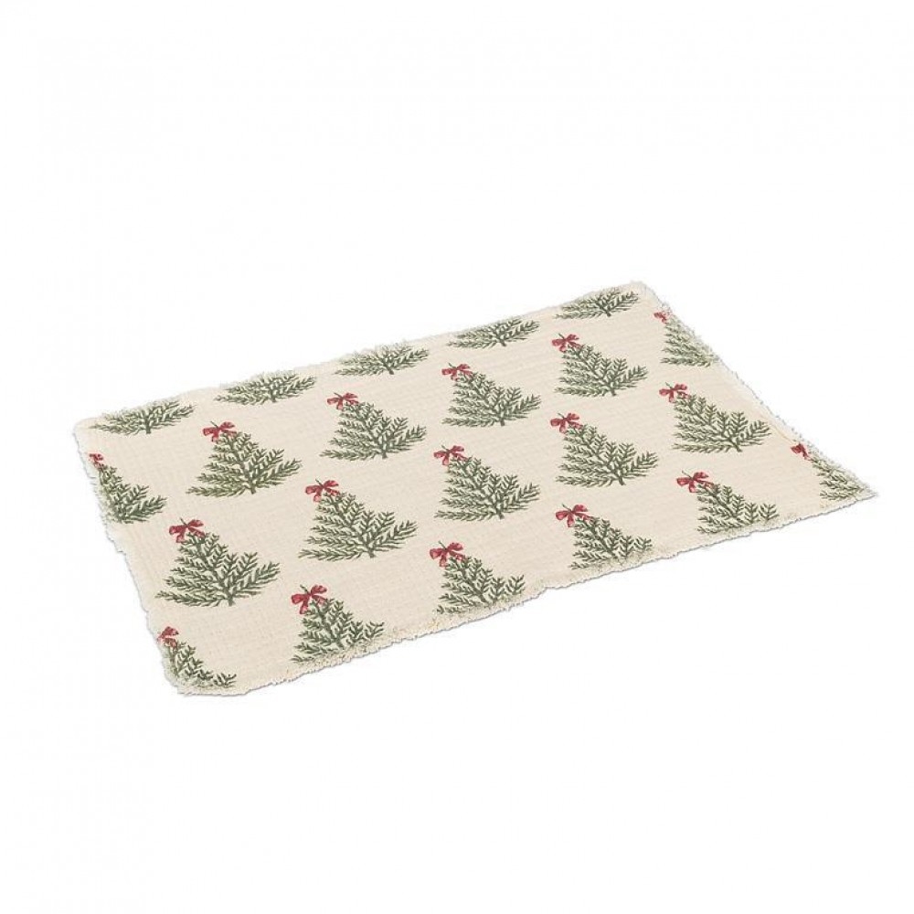 AB-95-NOELLE-1217 Christmas Tree With Bows Placemat
