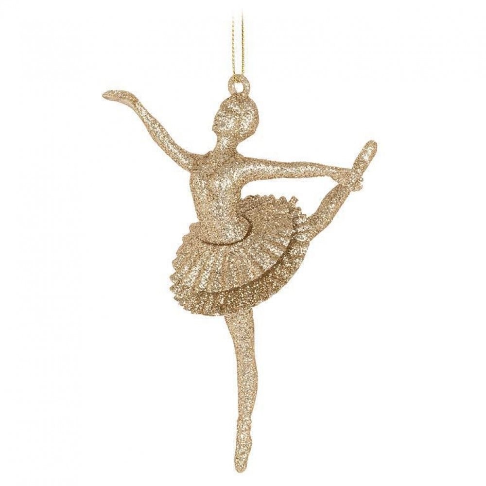 AB-27-SPARKLE-565 Glitter Ballerina Ornament