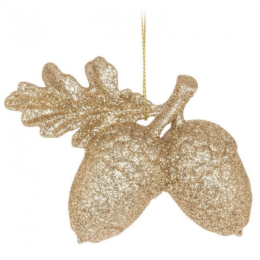 AB-27-SPARKLE-312 Glitter Acorns Ornament