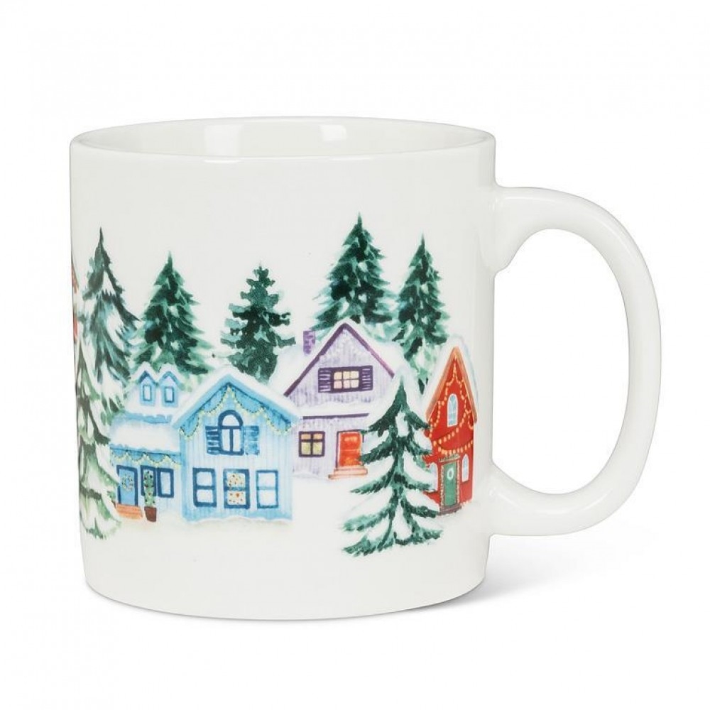 AB-27-MUG-ELORA Winter Houses Mug