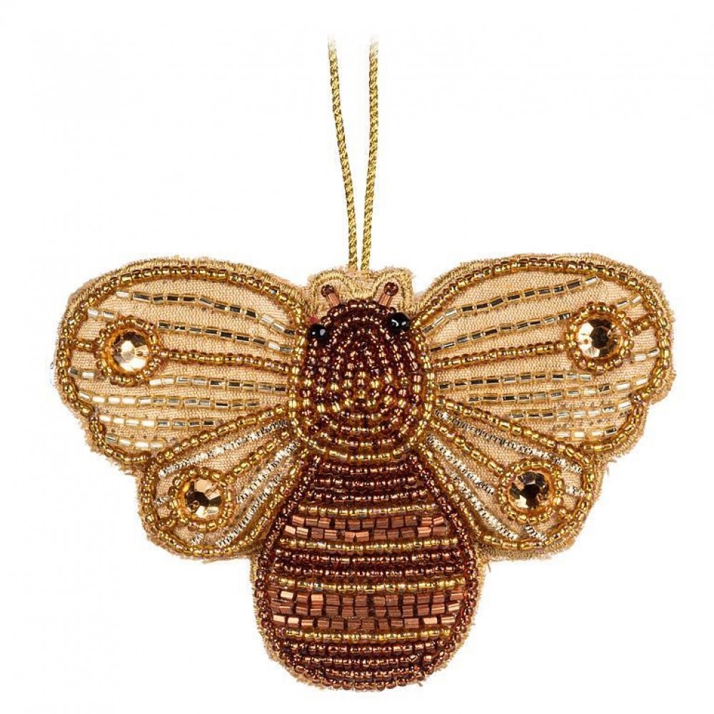 AB-41-KEEPSAKE-123 Beaded Bee Ornament