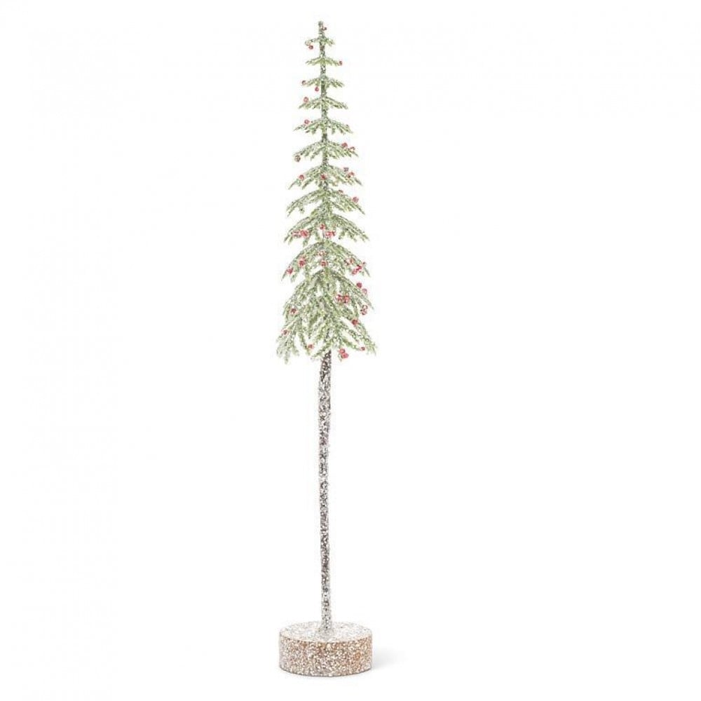 AB-27-PI OOD-9204 Large Tall Snowy Tree Figurine