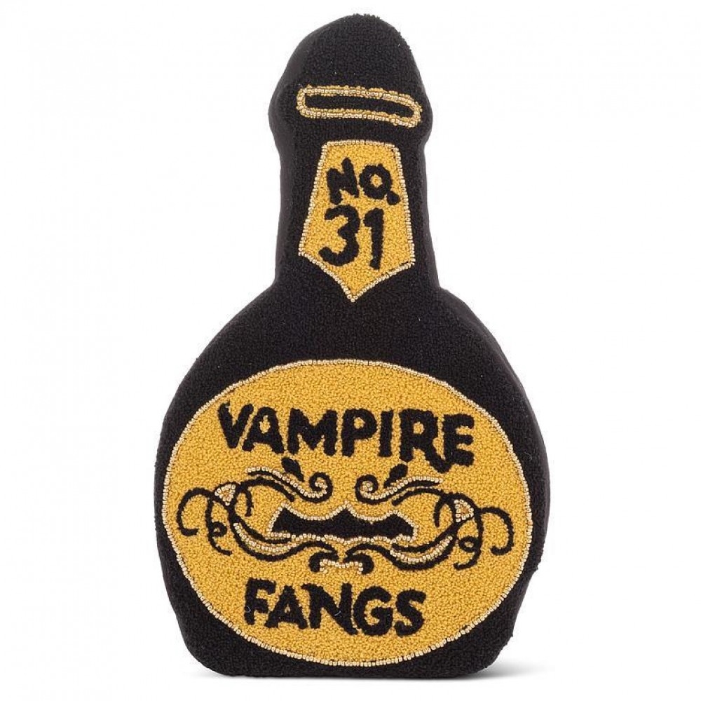 AB-50-HAUNT-SHAPE-10 Vampire Fangs Bottle Shaped Pillow