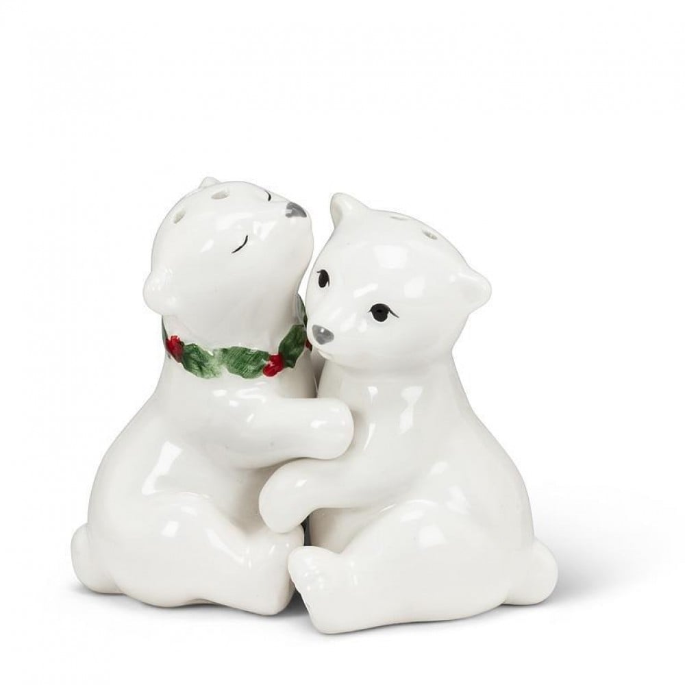 AB-27-CHURCHILL-SP Hugging Polar Bear Cubs Salt & Pepper Shaker