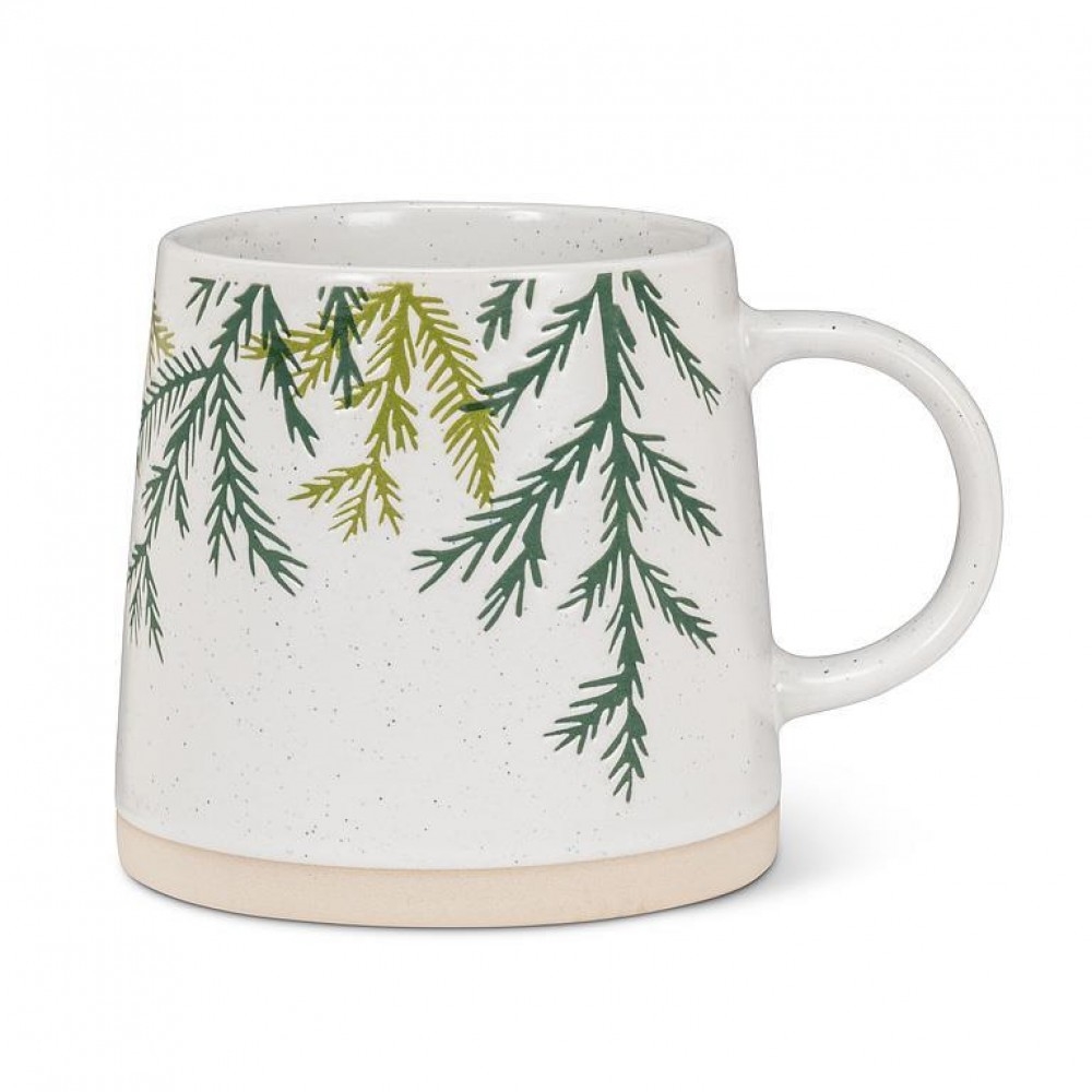 AB-27-ARTISAN-127 Wide Base With Cedar Branches Mug