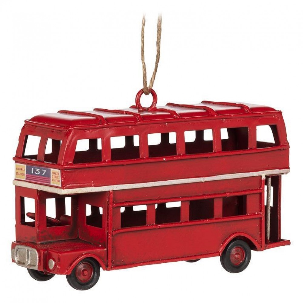 AB-27-TIMELESS-3418 Double Decker Bus Ornament