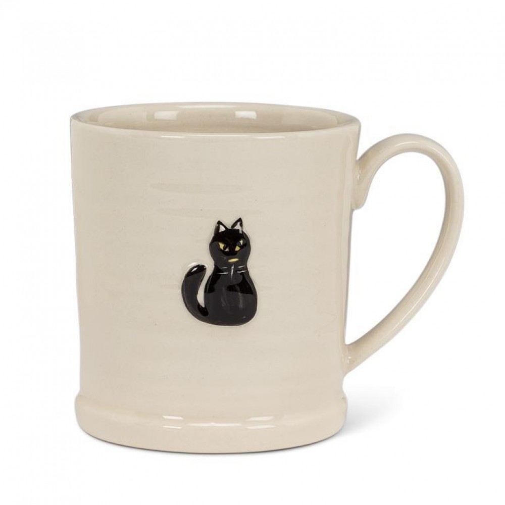 AB-27-TEENSY-CAT Rimmed With Cat Mug