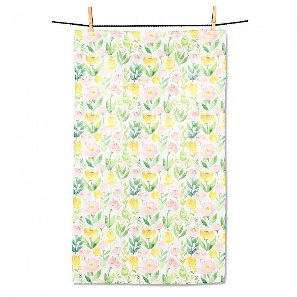 AB-20-RENU-FLORAL Floral Double Sided Tea Towel