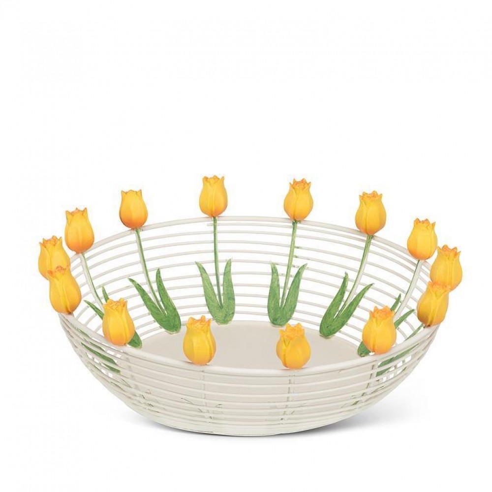 AB-27-AMSTERDAM-430 Tulip Edged Decorative Wire Bowl