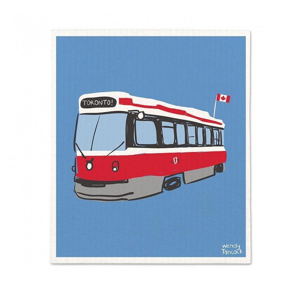 AB-20-ASD-TTC Streetcar Dishcloth