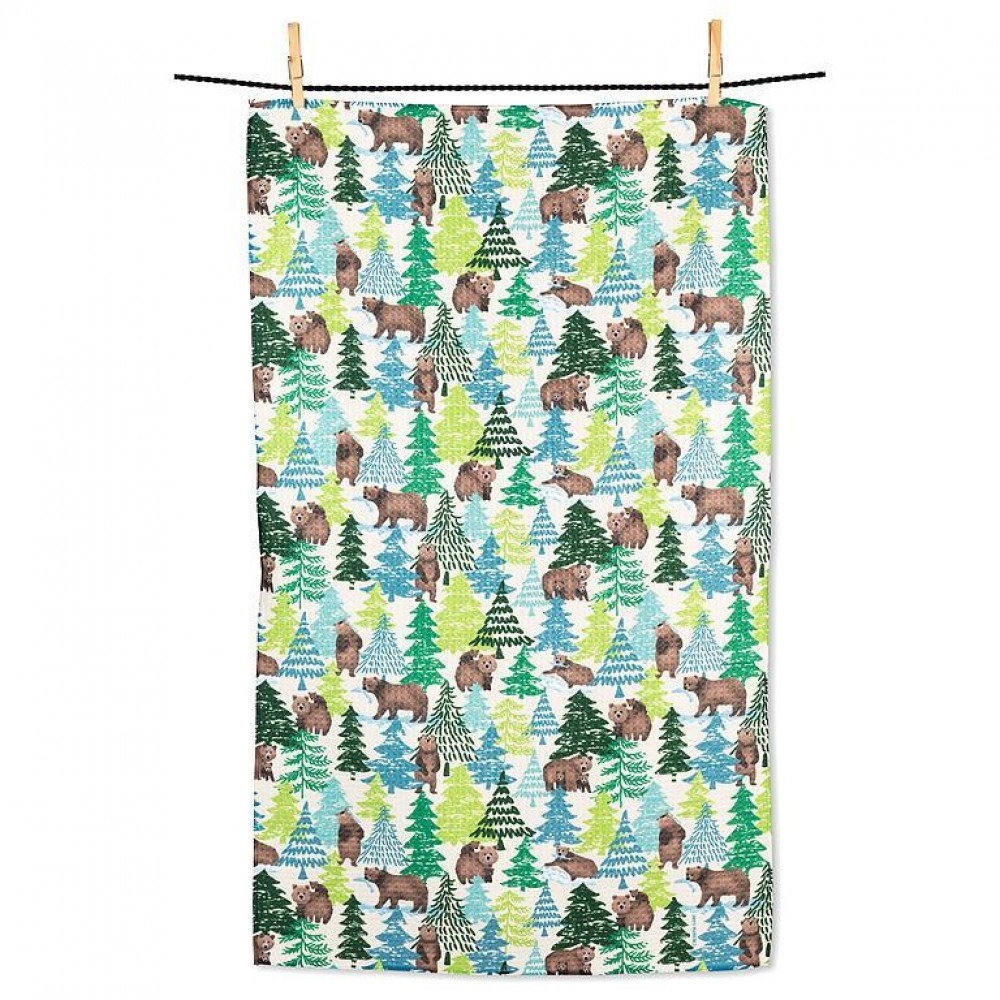 AB-20-RENU-BEARS Bears And Trees Kitchen Towel